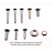 Interior Trim Screw Kit - 3 Window Coupe - 1932 Ford Car