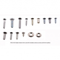 Interior Trim Screw Kit - Stainless | 4 Door Sedan - 1932 Ford Car  