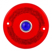 Taillight Lens - Plain with Blue Dot - 1953-54 Ford Truck