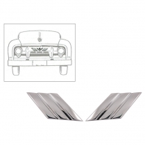 Grille Hash Marks For Custom Cabs - 1954 Ford Truck    