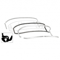 Back Glass Seal - Crown Victoria - 1955 Ford Car  