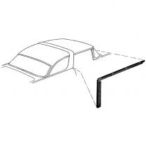 Roof Rail Seals - Crown Victoria - 1955 Ford Fairlane