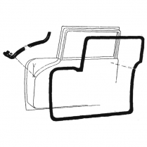Door Seal Kit - 2 Door Closed Car - 1955 Ford Car