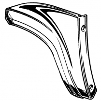 Fender Skirt Stone Guard - 1955-56 Ford Car  