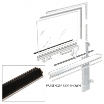 Door Glass Anti-Rattlers - Left - Crown Victoria & Convertible - 1955-56 Ford Car  