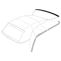 Header Bow Seal - 1955-56 Ford Car  