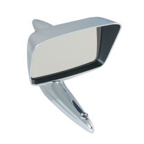 Outside Rear View Mirror Assembly - Hooded - 1956-59 Ford Car