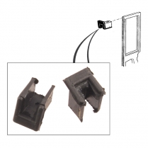 Upper Door Glass Bumpers - 1956 Ford Car