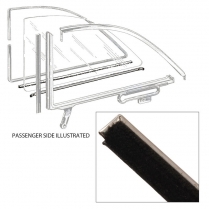Quarter Window Anti-Rattler Kit - Left - Victoria - 1956 Ford Car