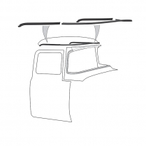 Roof Drip Rail Set - 3 pieces - 1956 Ford Truck