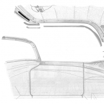 Roof Flapper Seal - 1957-58 Ford Car