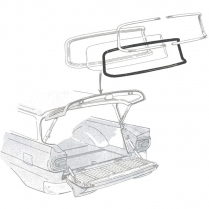 Back Glass Seal - 2 & 4 Door Ranch Wagon - 1957-58 Ford Car