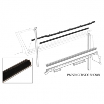 Door Glass Anti-Rattlers - Left - 2 Door Hardtop, Convertible & Retractable - 1957-58 Ford Car  