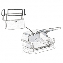 Back Glass Seal - 2 & 4 Door Ranch Wagon - 1957-58 Ford Car  