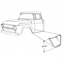 Fender Panel - 1957-60 Ford Truck    