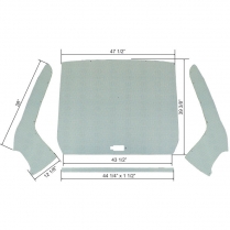 Headliner Kit Perforated - 1957-60 Ford Truck