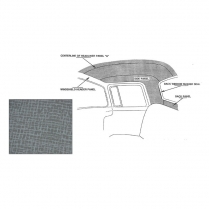 Headliner Kit - Non Perforated - 1957-60 Ford Truck