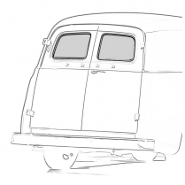 Back Glass Seal - Panel Delivery - 1957-60 Ford Truck    