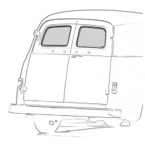 Back Glass Seal - Panel Delivery - 1953-56 Ford Truck    