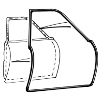 Door Seal Kit - 4 Door Sedan - Front Door - 1960-62 Ford Galaxie