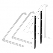 Back Edge of Vent Window Seals - All except Hardtop & Convertible - 1960-64 Ford Car