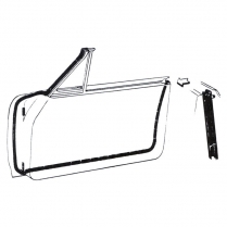 Door Seal Kit - Hardtop & Convertible - 1960-62 Ford Galaxie