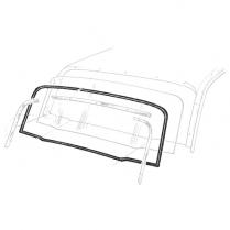 Back Glass Seal - Galaxie & Galaxie 500 2 & 4 Door Sedans & Hardtop - 1961-63 Ford Galaxie