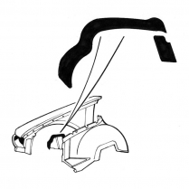 Fender Splash Shield Seal - 1961-62 Ford Car  