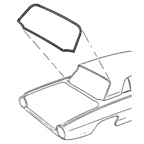 Back Glass Seal - Thunderbird - All - 1961-63 Ford Car  