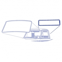 Back Glass Seal - Without Wrap Around Glass - 1961-66 Ford Truck, 67-69 Big Truck