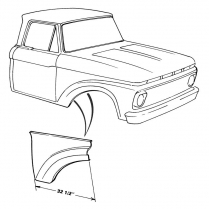 Fender Panel - 1961-66 Ford Truck    