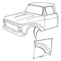 Fender Panel - 1961-66 Ford Truck    