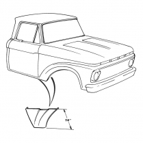 Fender Panel - 1961-66 Ford Truck    