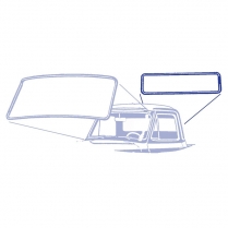 Back Glass Seal - Wrap Around Glass - Unibody - 1961-63 Ford Truck