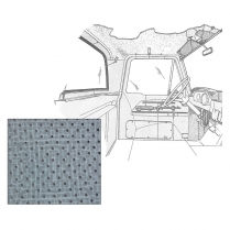 Headliner Kit - Perforated - with wrap around rear glass - Unibody Only - 1961-63 Ford Truck