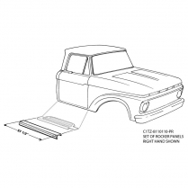 Rocker Panel Set - 1961-64 Ford Truck    