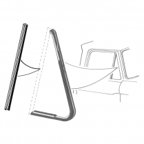 Back Edge of Vent Window Seals - 1961-66 Ford Truck    