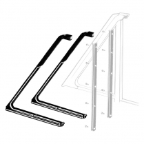 Vent Window Rubber Seals - All except Hardtop & Convertible - 1960-62 Ford Galaxie