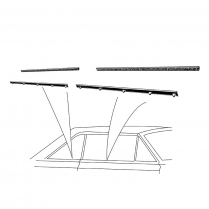Door & Quarter Window Glass Anti-Rattler Kit - 2 Door Sedan - Fairlane - 1963-65 Ford Car  
