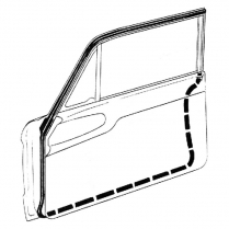Door Seal Kit - 2 Door Sedan - 1963-64 Ford Galaxie