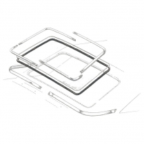 Back Glass Seal - 2 Door Hardtop - Fastback - 1963-64 Ford Galaxie