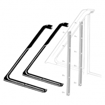 Vent Window Rubber Seals - Hardtop & Convertible - 1963-64 Ford Galaxie