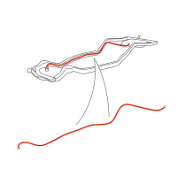 Steel Fuel Line - 5/16" - Small Blocks - 1963-64 Ford Car