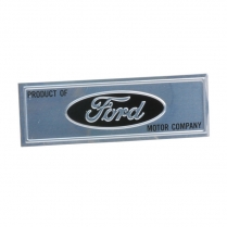 Door Scuff Plate Name Plate - 1962-65 Ford Car