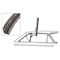 Quarter Window Seals - Pair - Hardtop - 1963-65 Ford Car, 1963-65 Mercury Comet