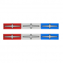 Quarter Panel Ornament Inserts - 1964 Ford Car