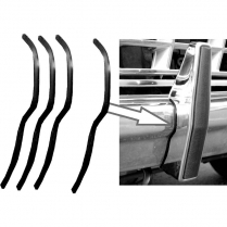 Front Bumper Guard To Bumper Seal Set - 1964-86 Ford Truck, 1966-86 Ford Bronco