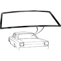 Back Glass Seal - Custom & Custom 500 - 2 & 4 Door Sedan - 1965-66 Ford Galaxie