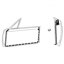 Door Seal Kit - Hardtop & Convertible - 1966-67 Ford Fairlane Car