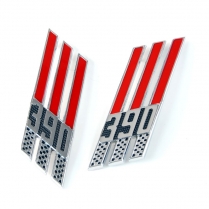 Fender Emblems - Pair - 1968-69 Ford Truck, 1966-67 Ford Galaxie